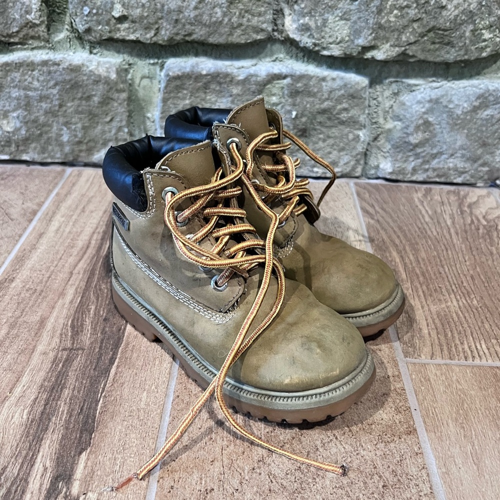 Smart Fit Work Boots - Tan - boys 12